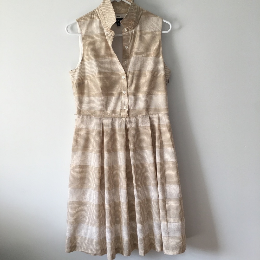 Summer midi dress sleeveless cotton sz 8